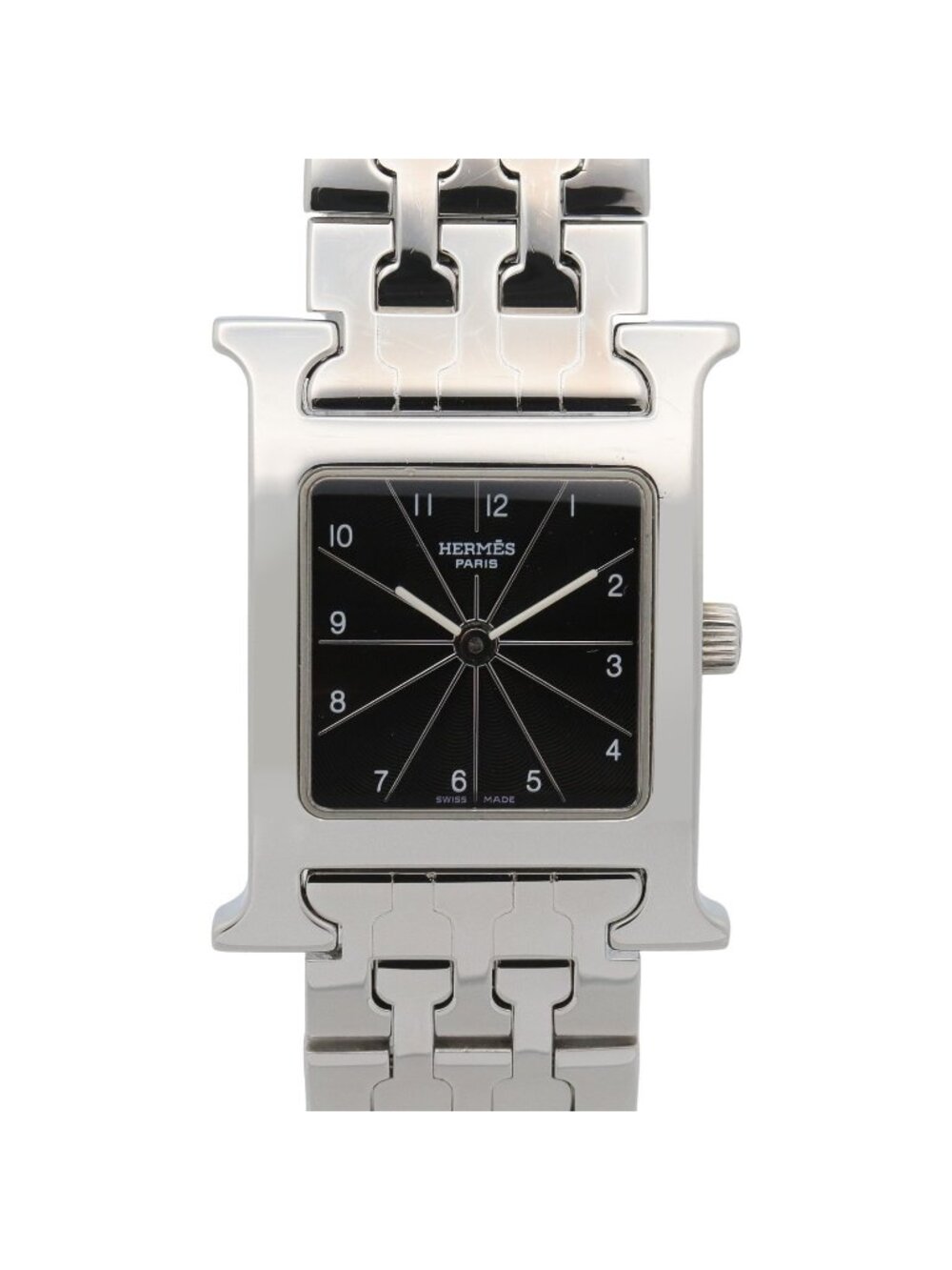 Hermes Watch H Black Stainless Steel